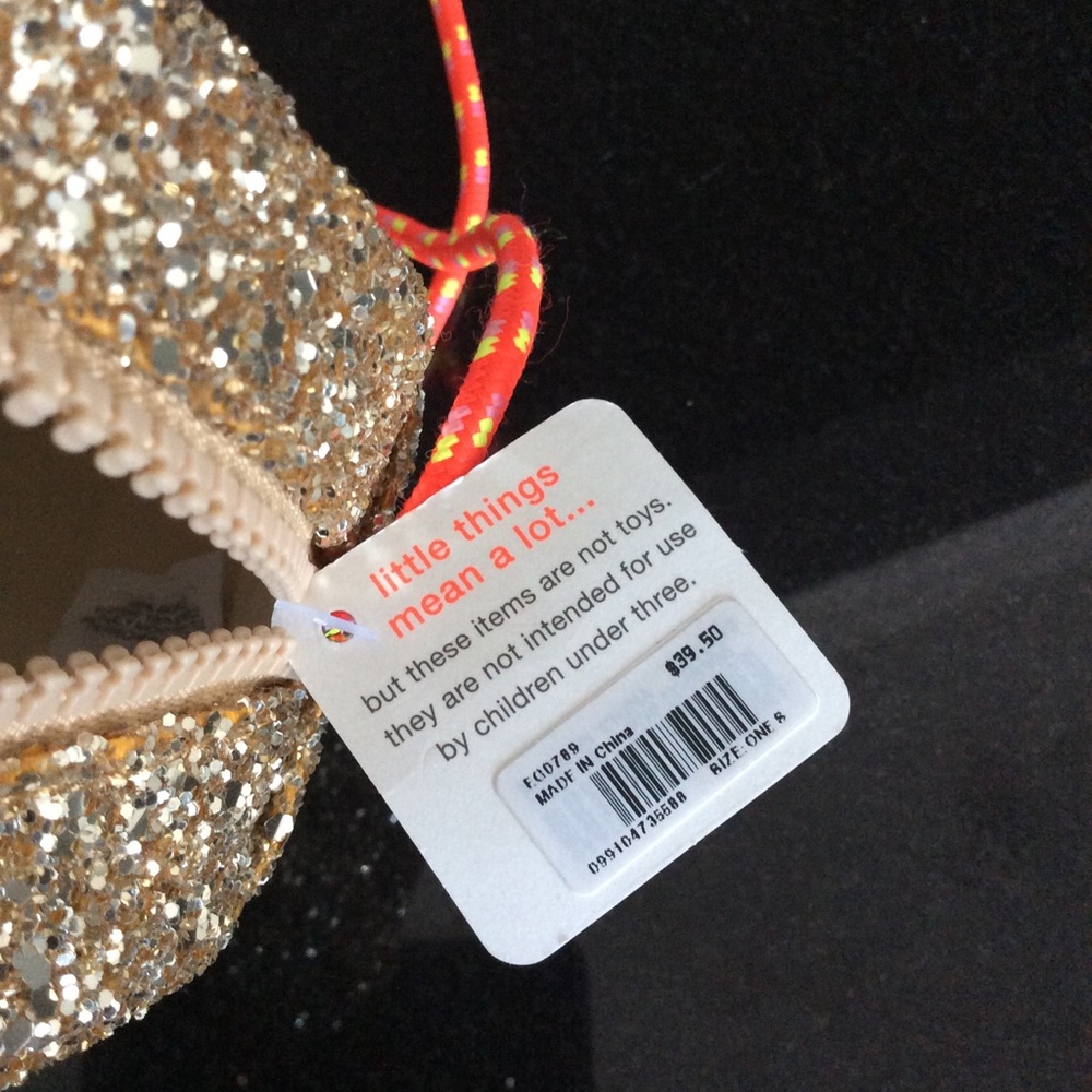 CLEARANCE J. CREW Crewcuts Glitter Emoji Bag NWT - Picture 6 of 6